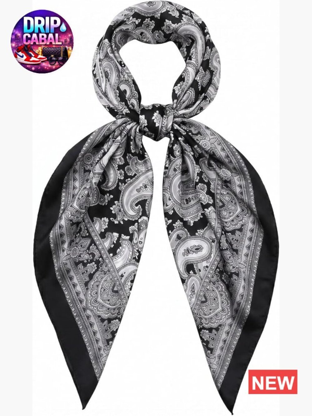 Like Silk Square Head Hair Scarf Silky Satin Bandana Wrap 35 Inches